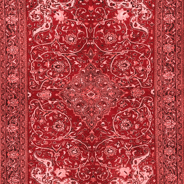 Machine Washable Persian Red Traditional Rug, wshtr2181red