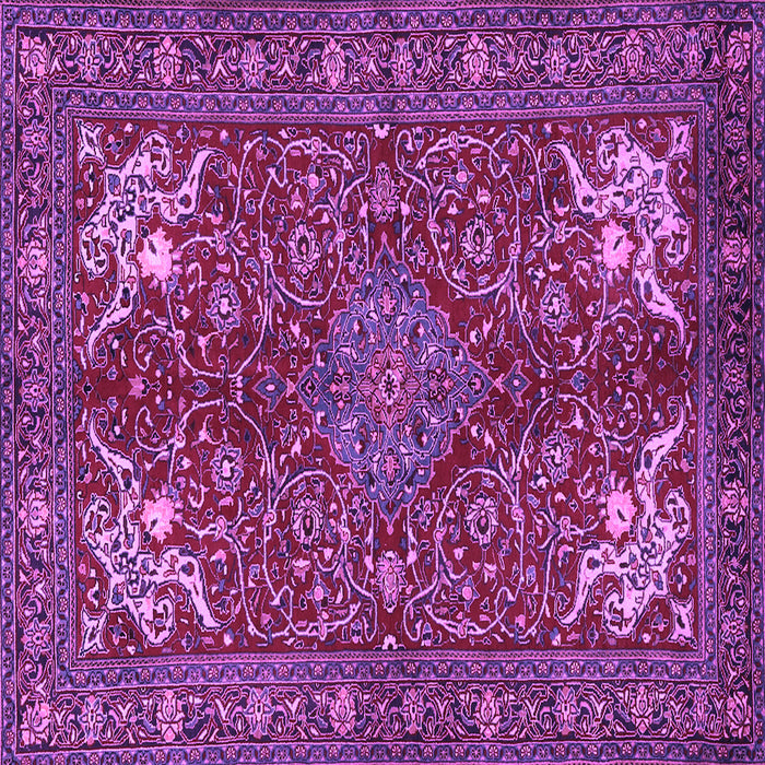 Square Persian Purple Traditional Rug, tr2181pur