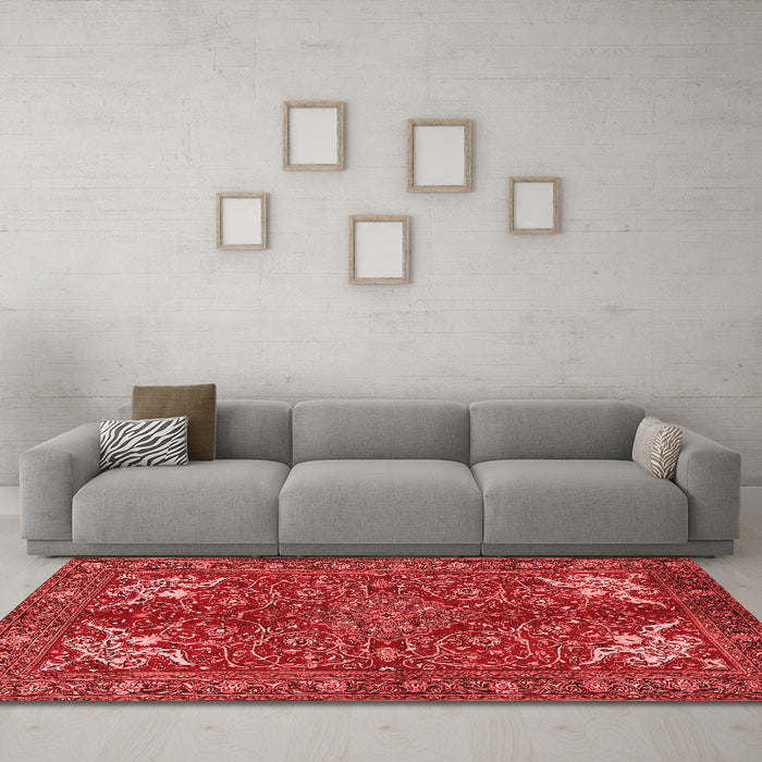 Traditional Red Washable Rugs