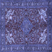 Square Persian Blue Traditional Rug, tr2181blu