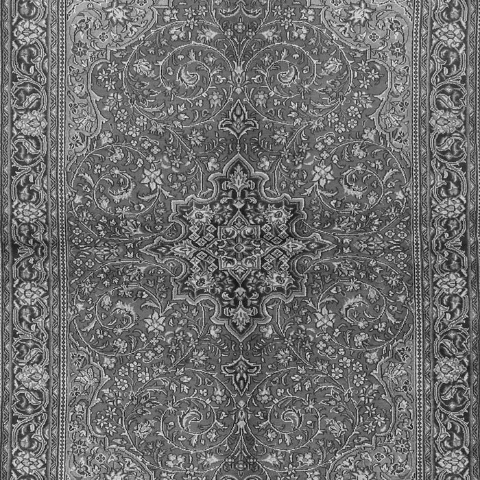 Serging Thickness of Machine Washable Persian Gray Traditional Rug, wshtr2182gry