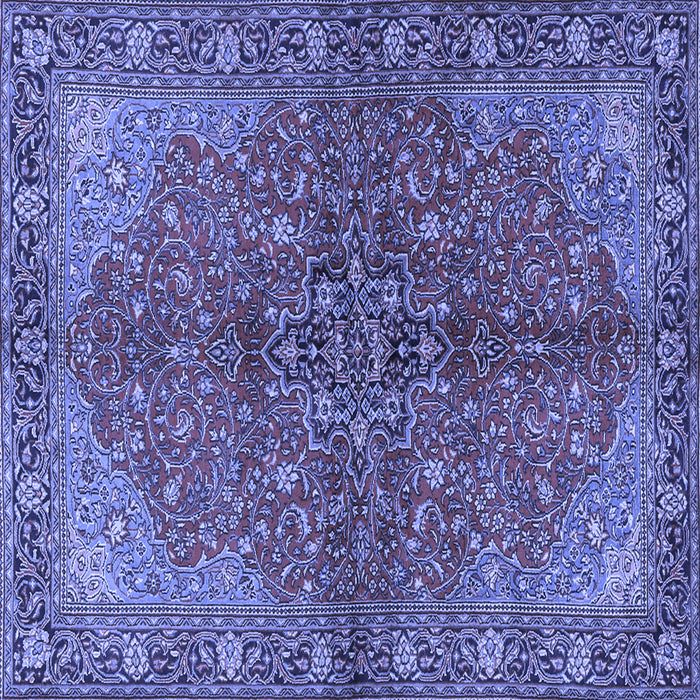 Square Persian Blue Traditional Rug, tr2182blu