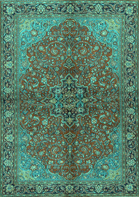Persian Turquoise Traditional Rug, tr2182turq