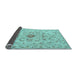Sideview of Persian Light Blue Traditional Rug, tr2183lblu