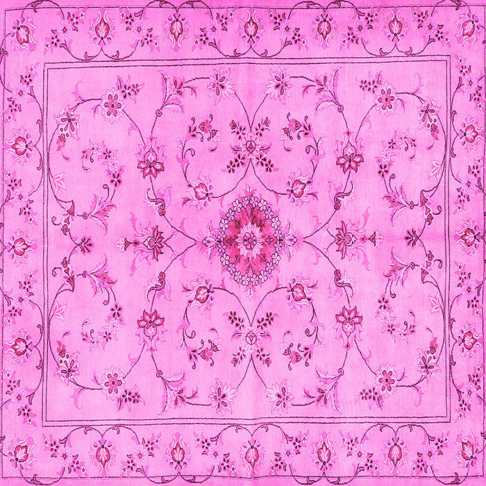 Square Persian Pink Traditional Rug, tr2183pnk