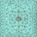 Square Persian Light Blue Traditional Rug, tr2183lblu
