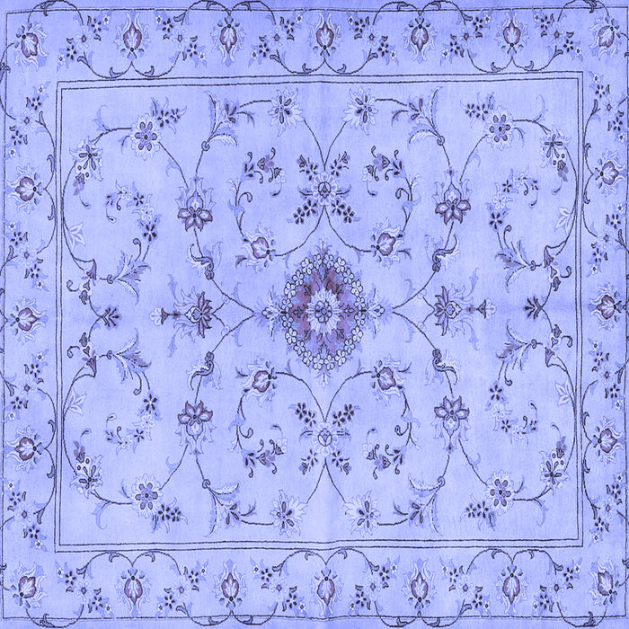 Square Persian Blue Traditional Rug, tr2183blu