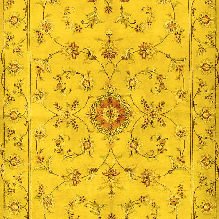 Persian Yellow Traditional Rug, tr2183yw