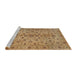 Sideview of Machine Washable Traditional Light Brown Rug, wshtr2184