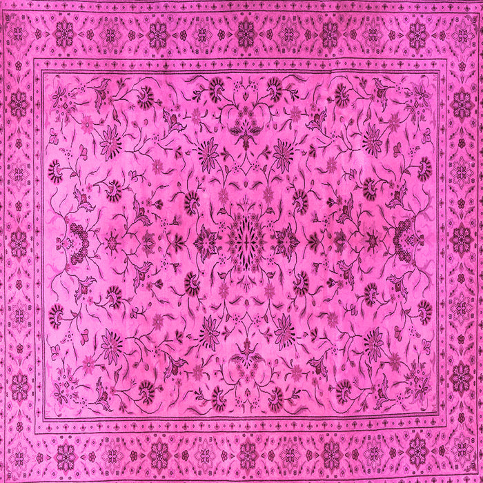 Square Persian Pink Traditional Rug, tr2184pnk