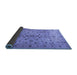 Sideview of Persian Blue Traditional Rug, tr2184blu