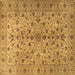 Square Persian Brown Traditional Rug, tr2184brn