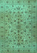 Persian Turquoise Traditional Rug, tr2184turq