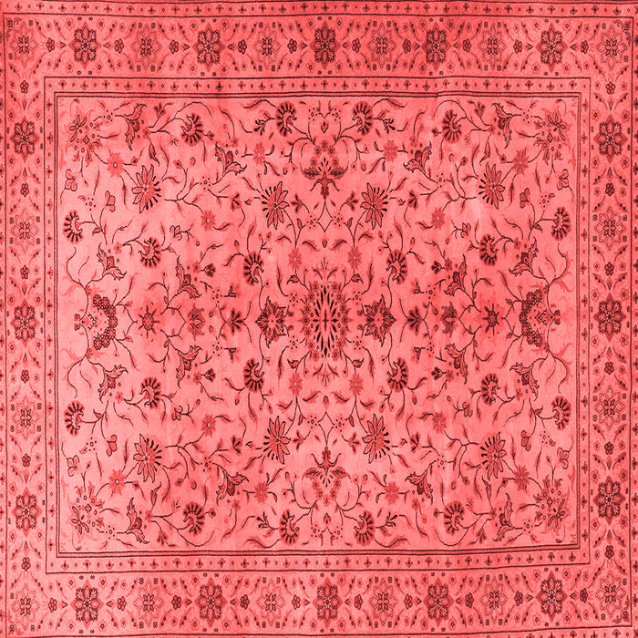 Machine Washable Persian Red Traditional Rug, wshtr2184red