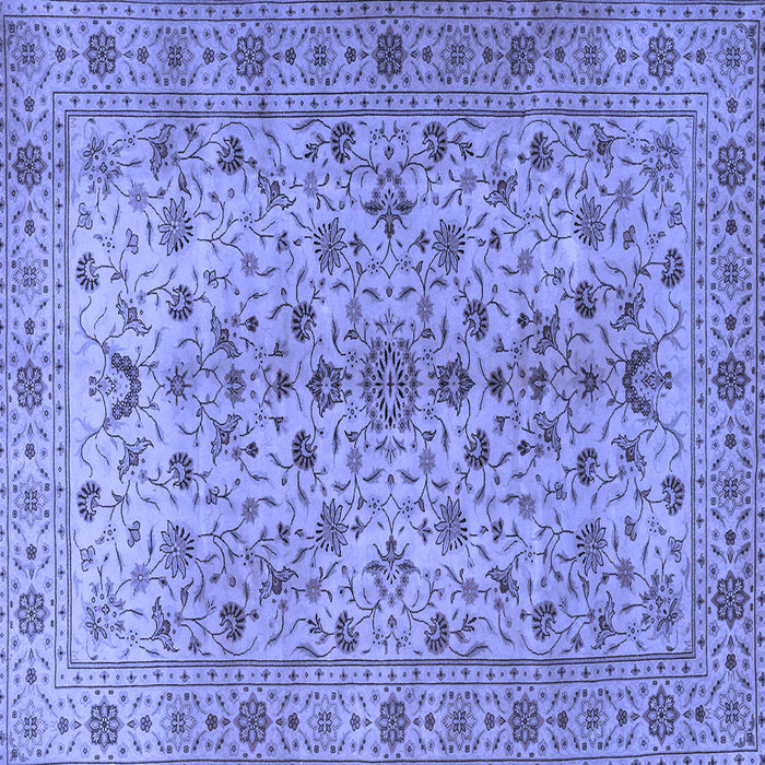 Square Persian Blue Traditional Rug, tr2184blu