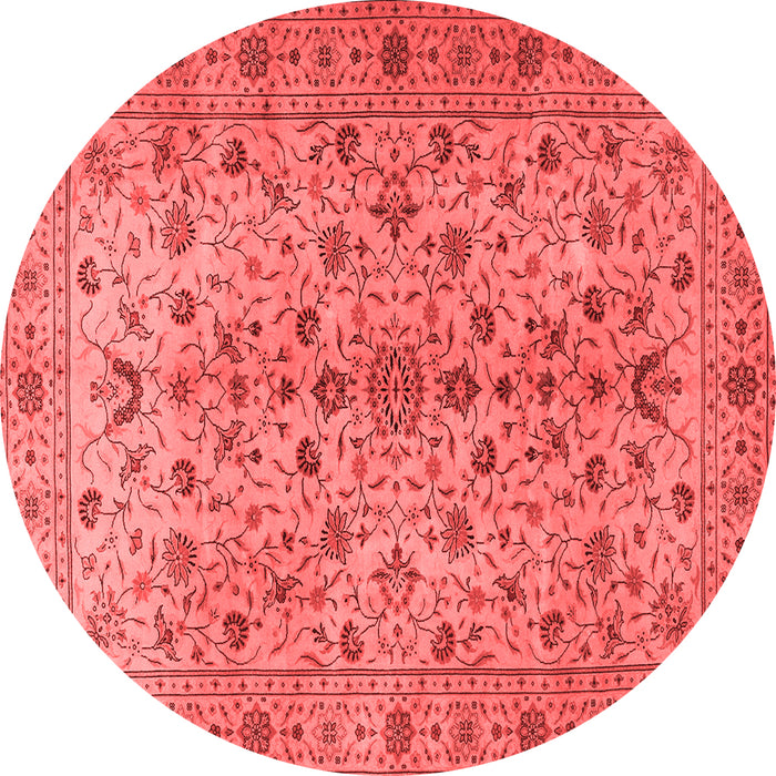 Machine Washable Persian Red Traditional Rug, wshtr2184red