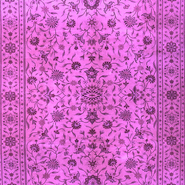 Machine Washable Persian Purple Traditional Area Rugs, wshtr2184pur
