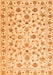 Serging Thickness of Machine Washable Persian Orange Traditional Area Rugs, wshtr2185org