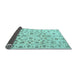 Sideview of Persian Light Blue Traditional Rug, tr2185lblu
