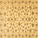 Square Machine Washable Persian Brown Traditional Rug, wshtr2185brn