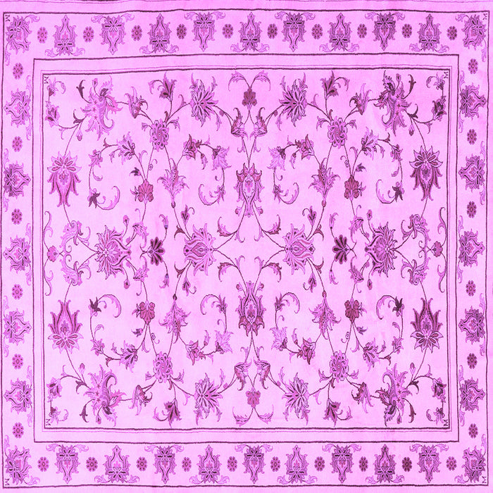 Square Persian Purple Traditional Rug, tr2185pur