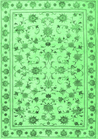 Persian Emerald Green Traditional Rug, tr2185emgrn
