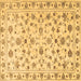 Square Persian Brown Traditional Rug, tr2185brn