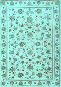 Persian Light Blue Traditional Rug, tr2185lblu