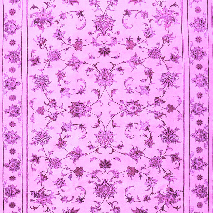 Machine Washable Persian Purple Traditional Area Rugs, wshtr2185pur