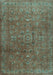 Persian Light Blue Traditional Rug, tr2186lblu