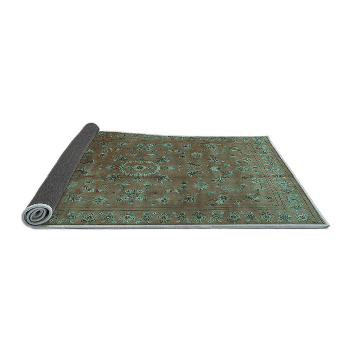 Sideview of Persian Light Blue Traditional Rug, tr2186lblu