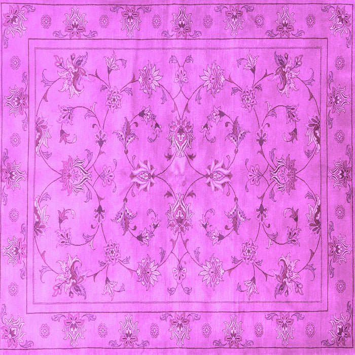 Square Persian Purple Traditional Rug, tr2187pur