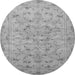 Machine Washable Persian Gray Traditional Rug, wshtr2187gry