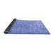Sideview of Persian Blue Traditional Rug, tr2187blu