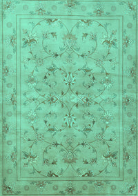 Persian Turquoise Traditional Rug, tr2187turq