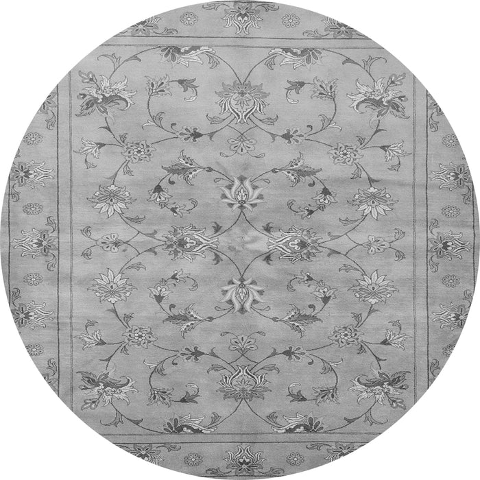 Square Persian Gray Traditional Rug, tr2187gry