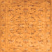 Serging Thickness of Persian Orange Traditional Rug, tr2187org