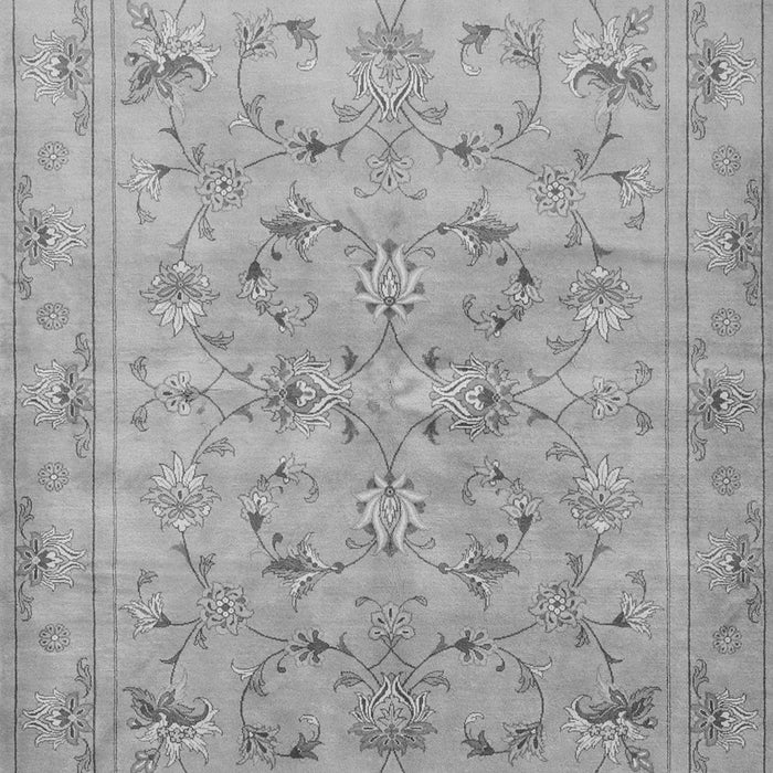 Serging Thickness of Machine Washable Persian Gray Traditional Rug, wshtr2187gry