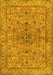 Machine Washable Persian Yellow Traditional Rug, wshtr2188yw