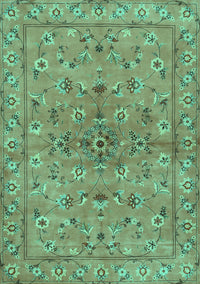 Persian Turquoise Traditional Rug, tr2188turq