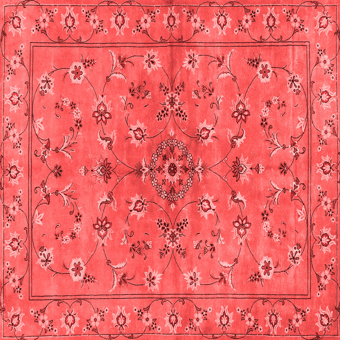 Machine Washable Persian Red Traditional Rug, wshtr2188red