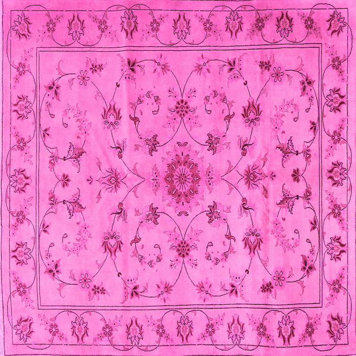 Square Persian Pink Traditional Rug, tr2189pnk