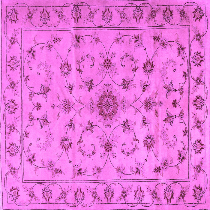 Square Persian Purple Traditional Rug, tr2189pur