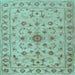 Square Persian Light Blue Traditional Rug, tr2189lblu