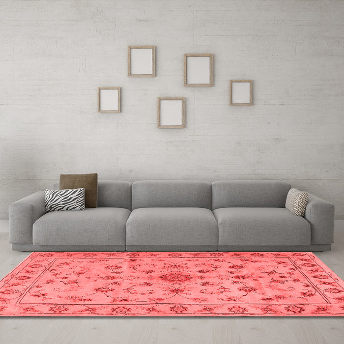 Traditional Red Washable Rugs