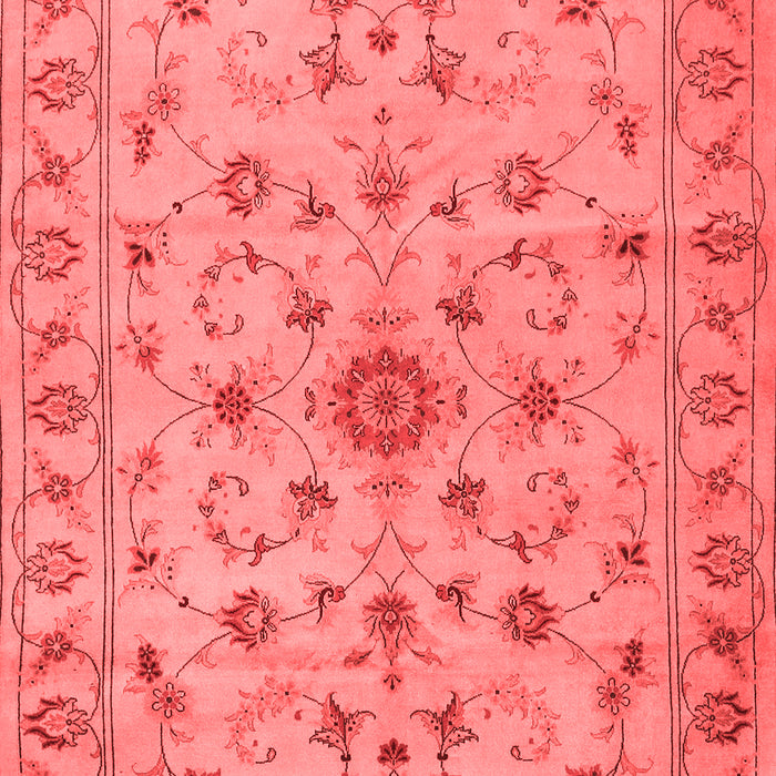 Machine Washable Persian Red Traditional Rug, wshtr2189red