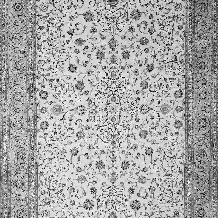 Serging Thickness of Machine Washable Persian Gray Traditional Rug, wshtr218gry
