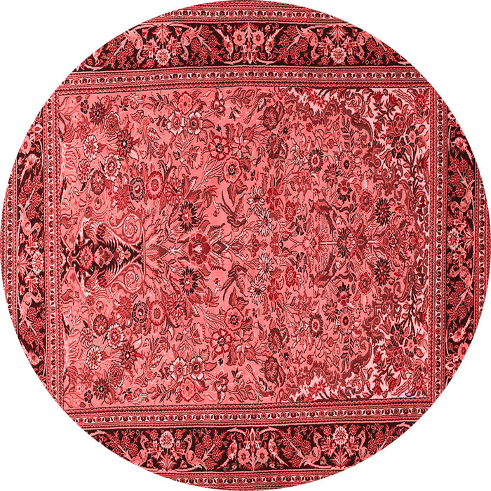Machine Washable Persian Red Traditional Rug, wshtr2190red