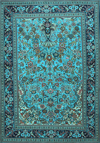 Persian Light Blue Traditional Rug, tr2190lblu