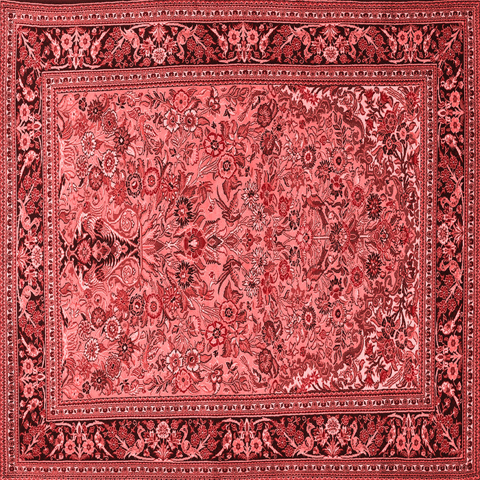 Machine Washable Persian Red Traditional Rug, wshtr2190red